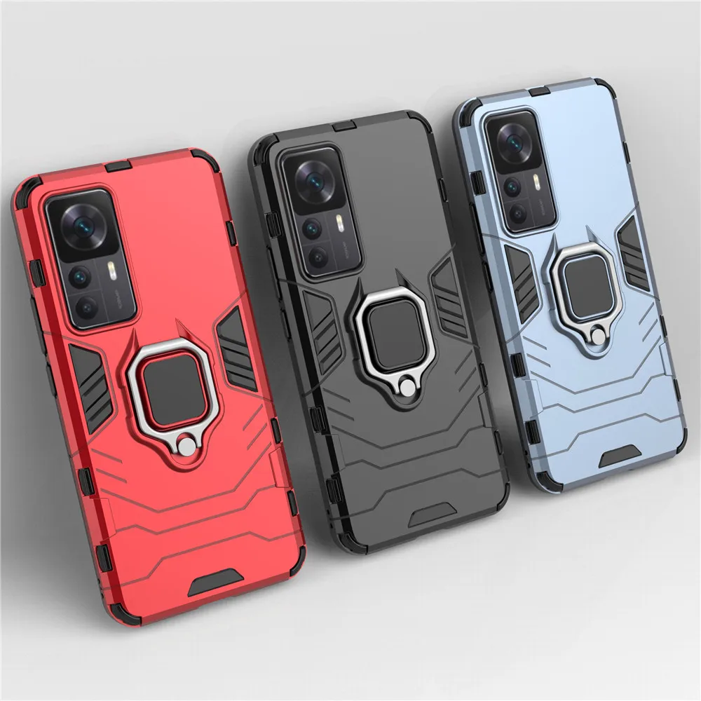 

12t pro For Xiaomi 12T Pro Case Luxury Armor Magentic Ring Car Holder Cover For Xiaomi 12T / Mi 12T Pro Phone Coque Funda