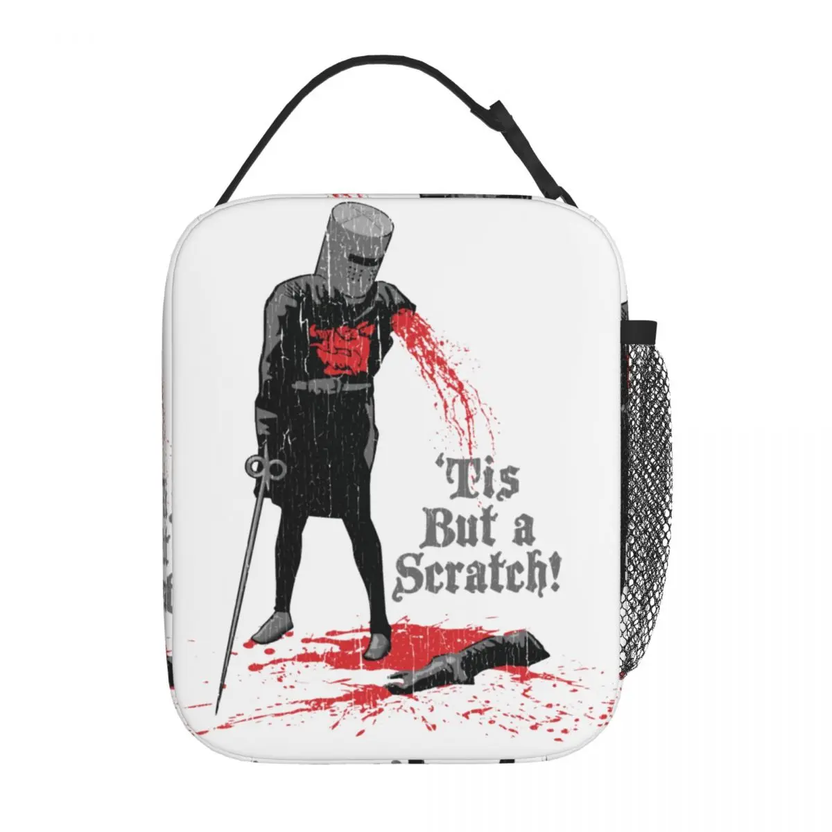 Black Knight Monty Python Tis But A Scratch Accessories Insulated Lunch Bag Storage Food Unique Design Cooler Thermal Bento Box