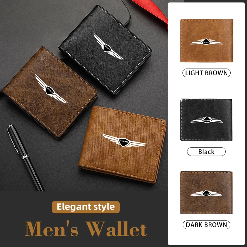 Мужской бизнес-кошелек с логотипом автомобиля карточка для телефона Genesis GV70 GV80 EV