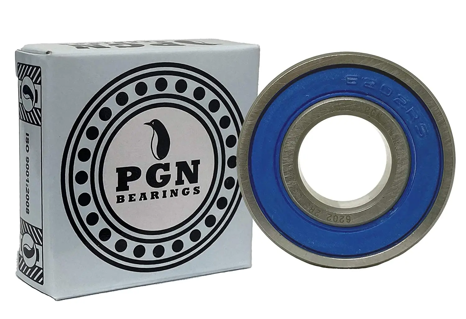 

(10 Pack) PGN 6202-2RS Sealed Ball Bearing - C3-15x35x11 - Chrome Steel