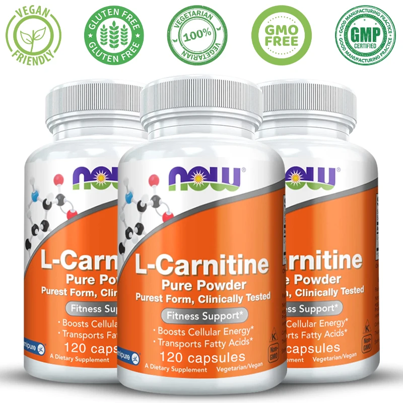 Сейчас добавки, L-карнитин (L-карнитин тартрат) чистый порошок, повышает сотовую энергию, аминокислота