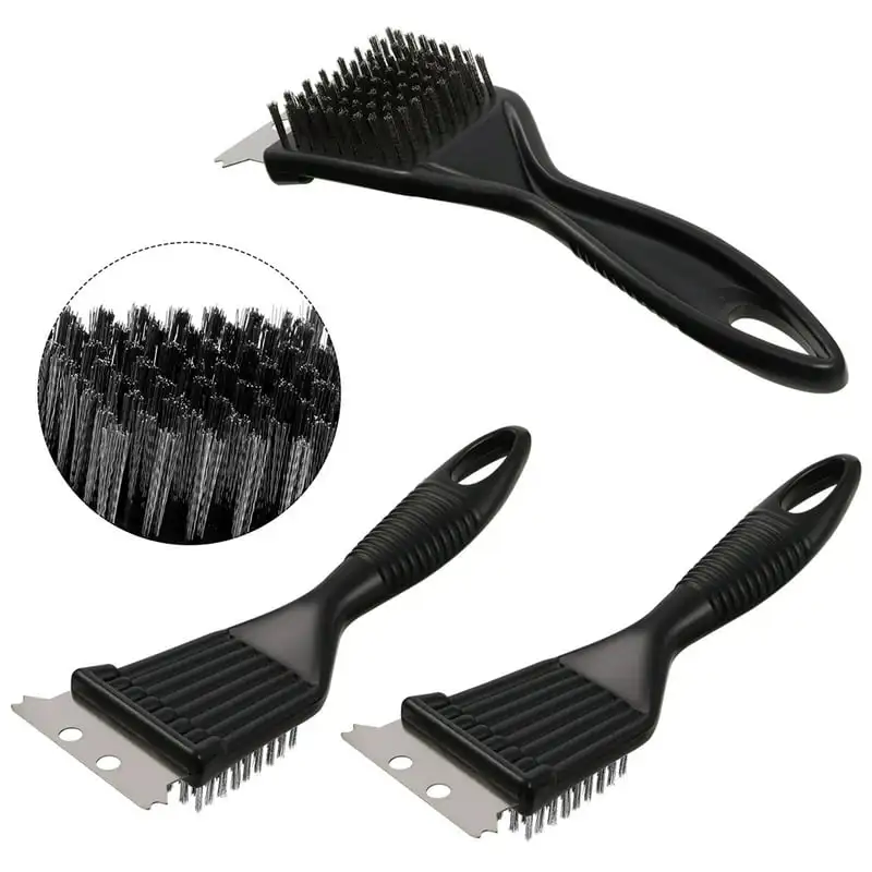 

"Premium Heavy-Duty Stainless Steel BBQ Grill Brush - Enjoy Faster, Easier Cleaning of Charcoal & Gas Grills with Pcs Steel Bris