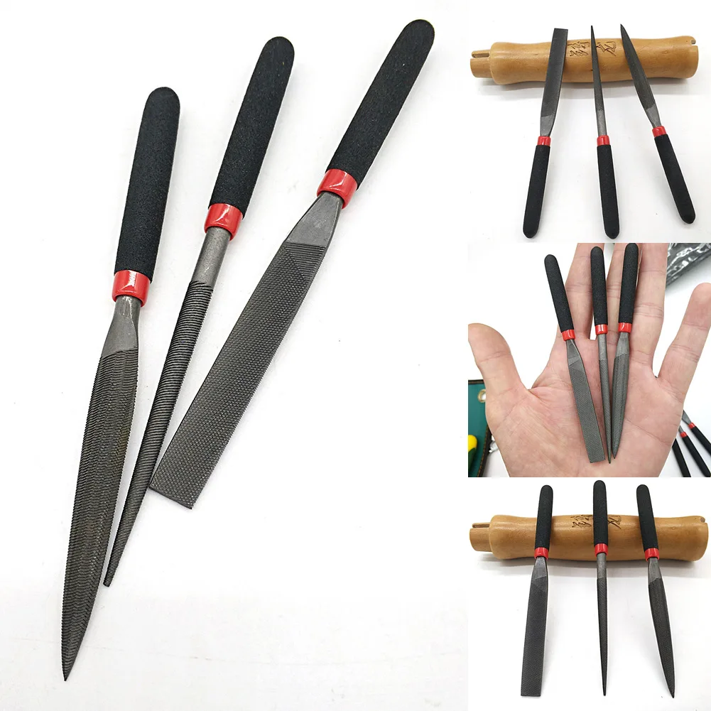 

Mini Steel Files Needle/Round/Half Round File For Hardened Steel Stone Glass Metal Tile Carving Craft Flat File Hand Tools