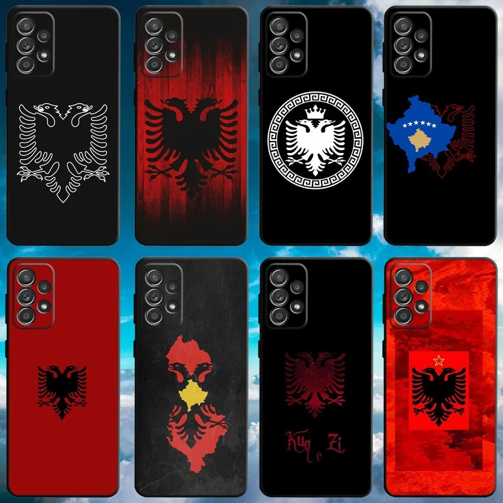 Чехол для телефона с флагом Албании и альбомана Samsung S21 S22 Ultra S20 S30 plus S23 ultra 5G мягкий