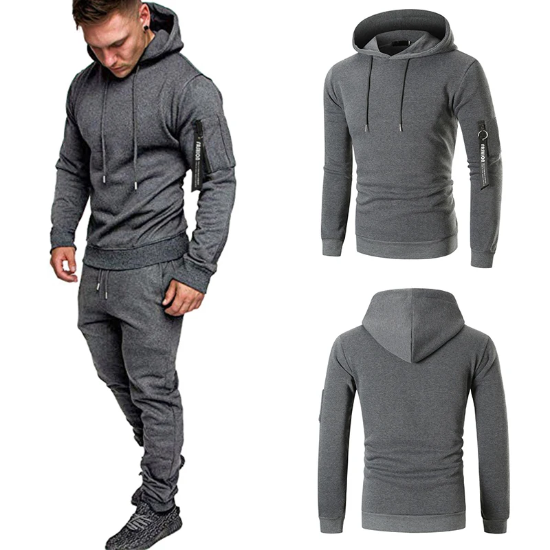 

Men's Camouflage Tracksuit Sport Hoodies Pants Two Piece Set Outdoor Sports Suit Casual Jogging Suit Sweatshirts