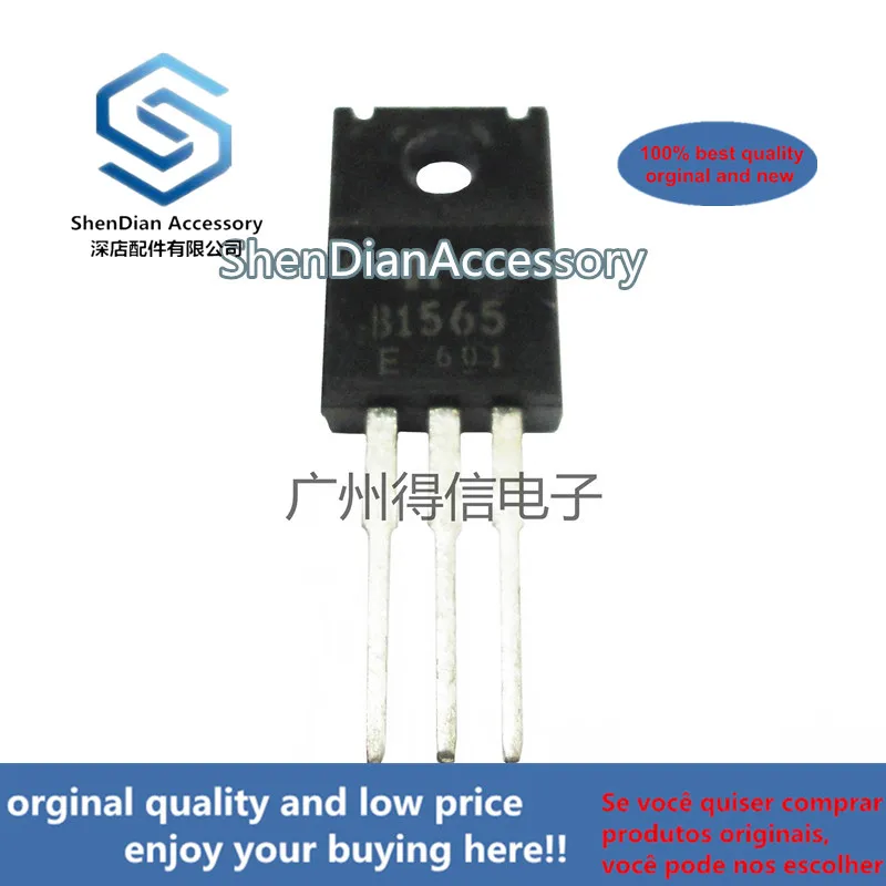 

10 шт., новинка 100%, оригинальные транзисторы 2SB1565E B1565 TO-220F Silicon PNP