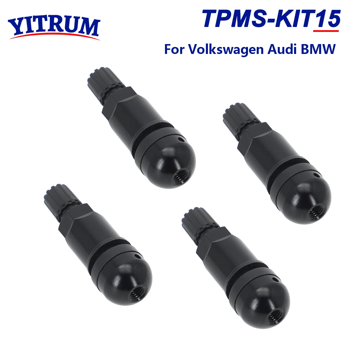 

TPMS Датчик давления в шинах черный алюминиевый стержень клапана Замена Ремонтный комплект для Volkswagen Audi BMW 5Q0907275F 36106877937