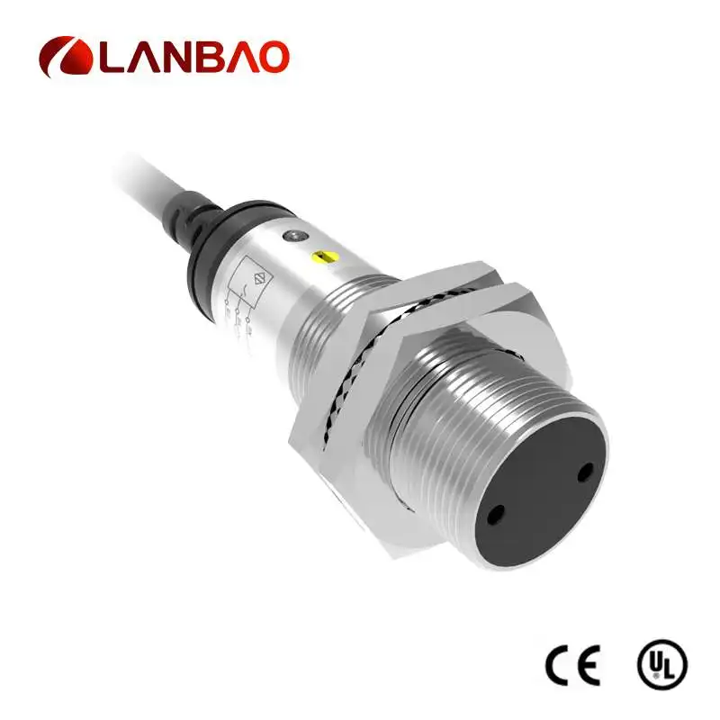 

Shanghai Lanbao PR18-TM10DNO IR sensor 10m DC24V infrared LEDNPN photoelectric switch