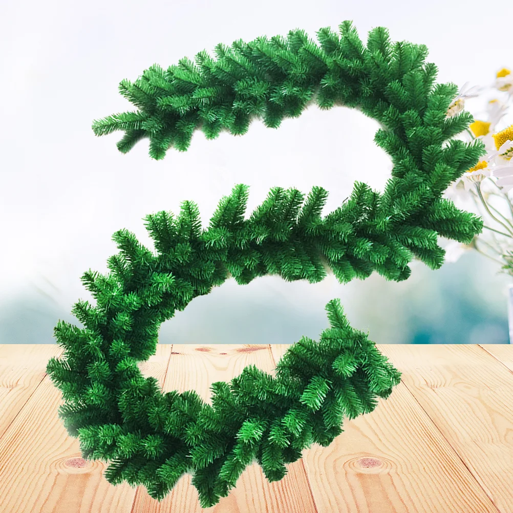 

1pc Artificial Pine Wreath Xmas Wreath Garland Xmas Rattan Wreath Garland Christmas Garland Pine Wreath