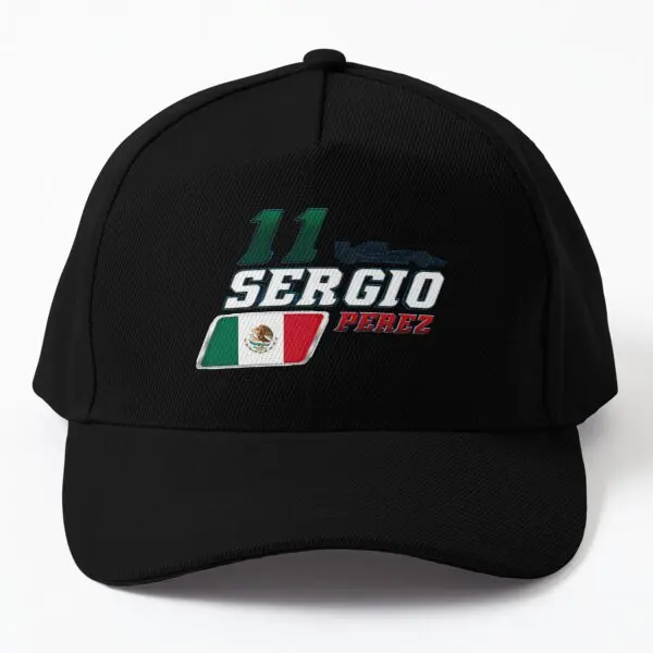

11 Sergio Perez Racing Star Baseball Cap Hat Casquette Sun Hip Hop Fish Solid Color Black Boys Casual Bonnet Snapback Sport