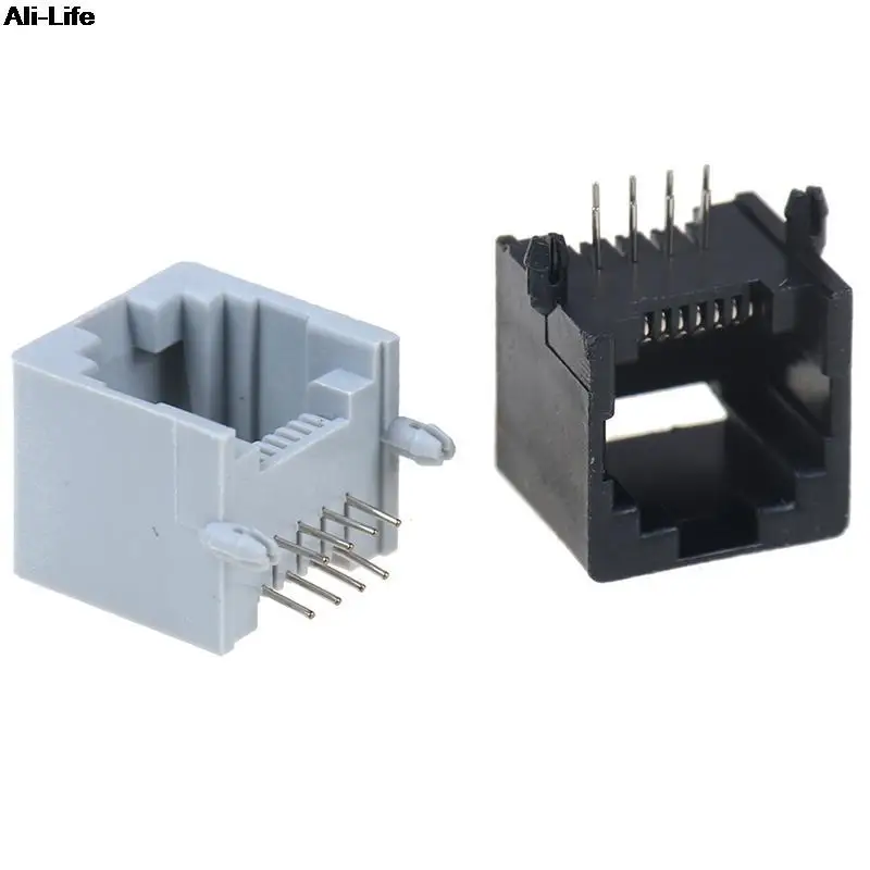 10 шт./лот RJ45 8P8C компьютерная интернет-сеть PCB Jack Socket |