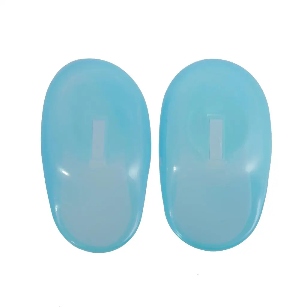 

1 Pair Blue Plastic Hair Dye Colouring Ear Covers Protect Salon
