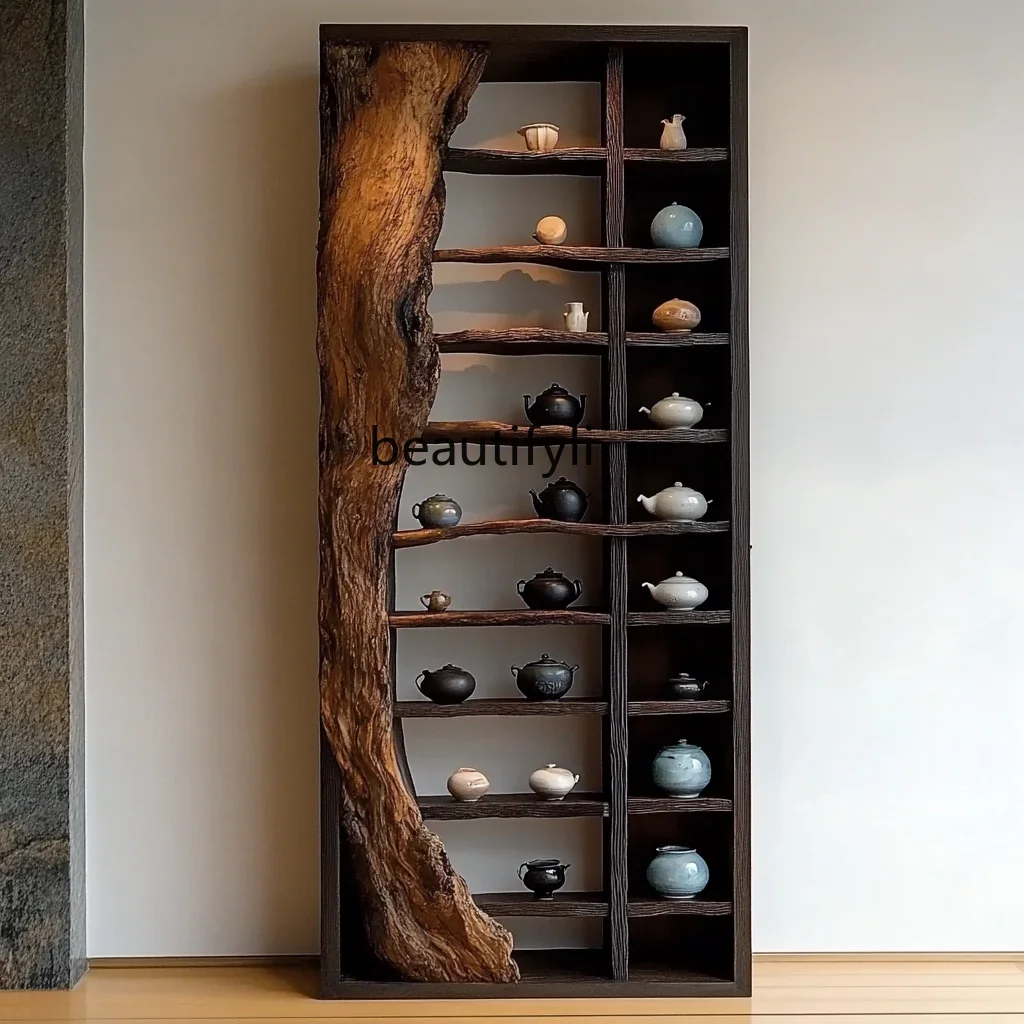 Ваби Песок Ветер Средневековая Полка Чайная Комната Дуо Павильон Массив Дерева