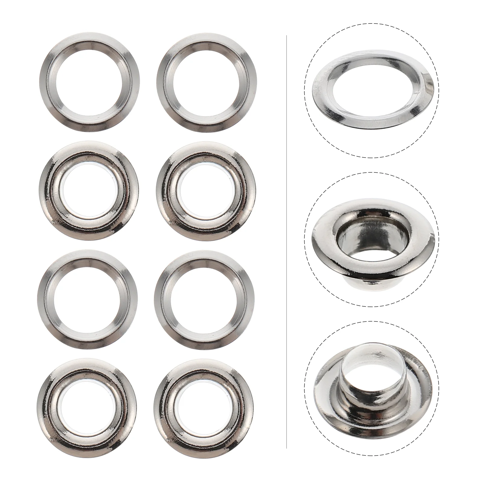 

Curtain Ring Grommets Rings Eyelet Drapery Grommet Metal Sliding Curtains Rods Linersilencer Shower Inner Diameter Window Fabric