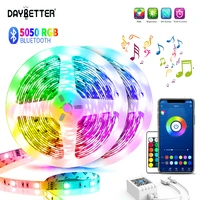 daybetter led strip lights bluetooth app led strip music sync color changing rgb 5050 flexible lamp tape led lights for bedroom