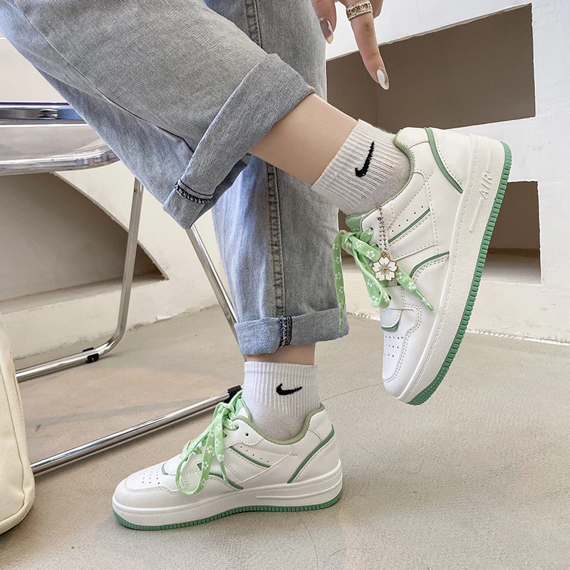 Ladies Sneakers Autumn New Platform Sports Shoe Women's Kawaii Shoe Lace-up Korean Fashion Sports Shoes Fairy Sweet Women Shoes