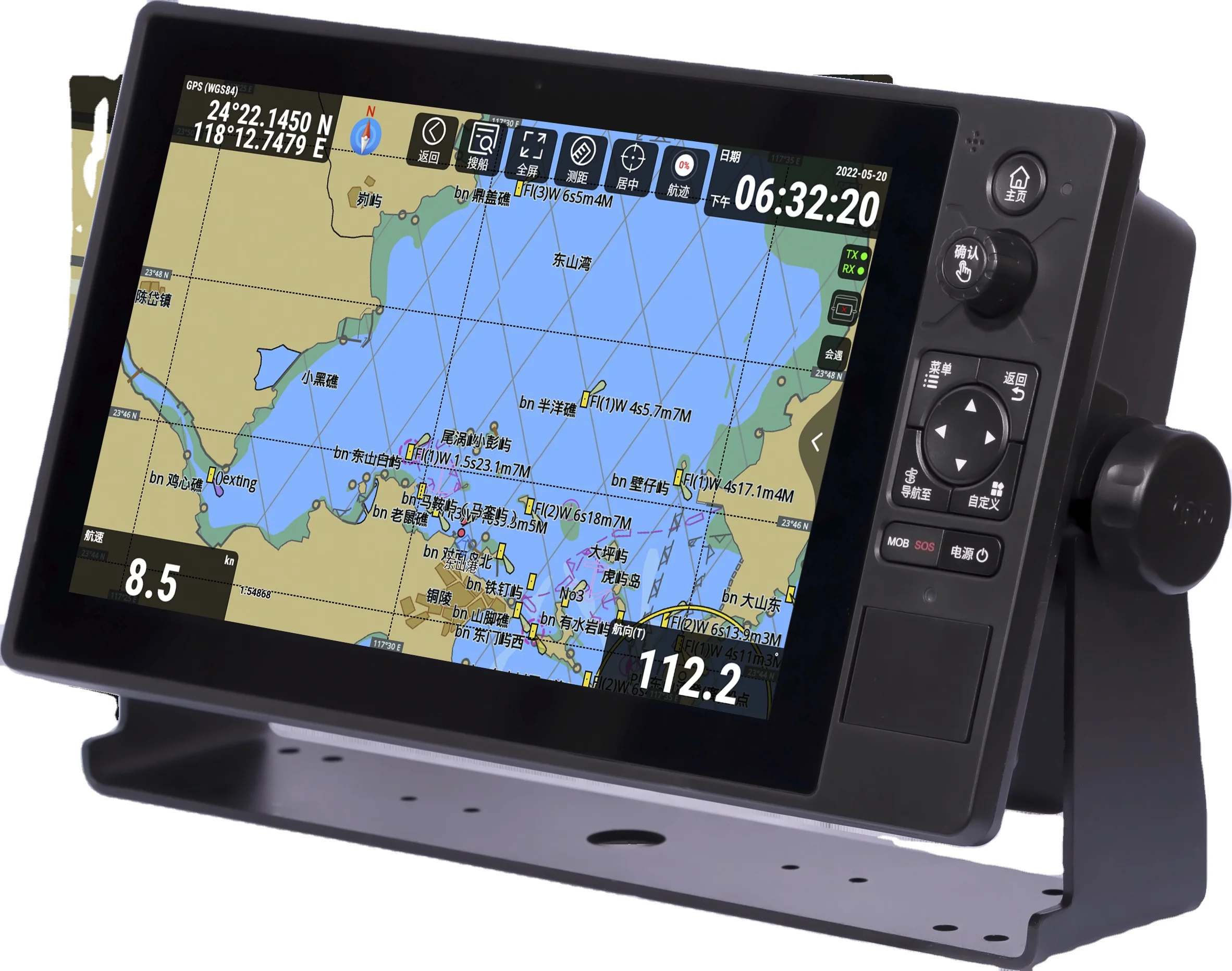 Фото Морская электроника: Многофункциональный сенсорный GPS-транспондер с AIS и картплоттером XINUO XN-60 XN-6012 12.1
