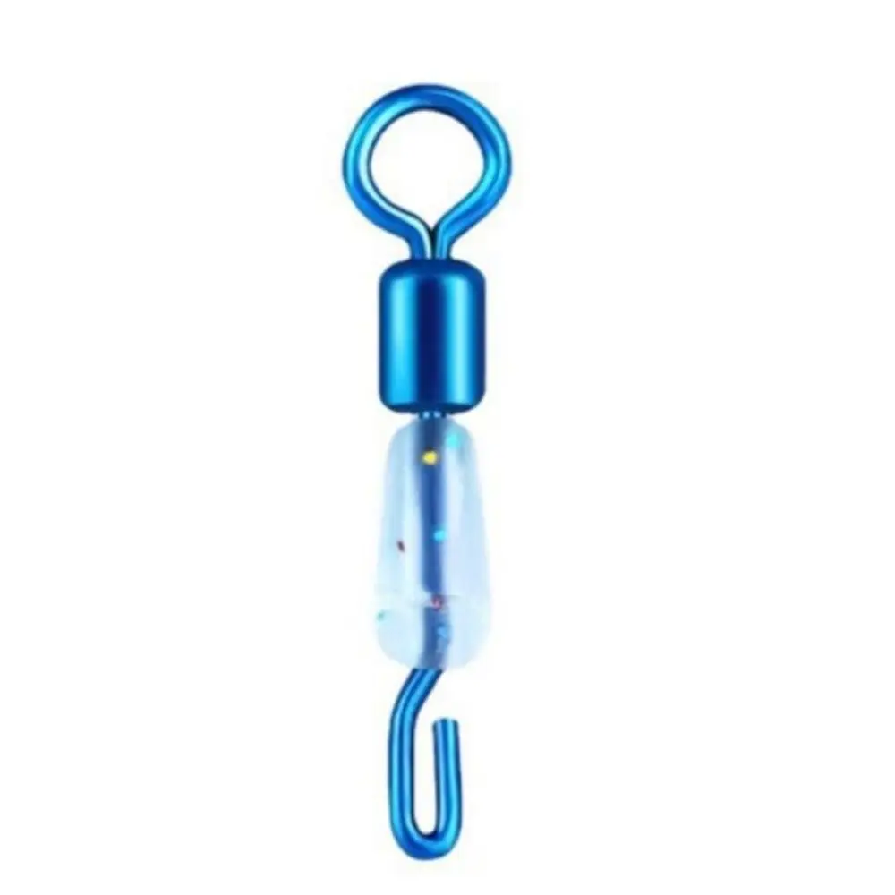 

50PCS Swivel Sub-Line Clamp Connector Single Hook Ball Bearing Solid Rings Rolling Flexible Durable Fishing Line Quick Link