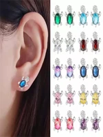 cute cartoon turtle crystal earrings high grade electroplated alloy jewelry accessories for woman
