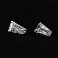 d color vvs1 ladder square moissanite loose stone geometric iced moissanite diamond gemstone for diy jewelry side stones beads