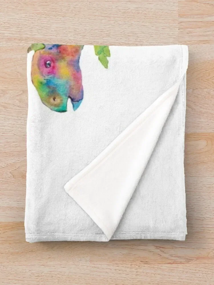 Фланелевое одеяло Аннилозавр динозавр живопись акварель