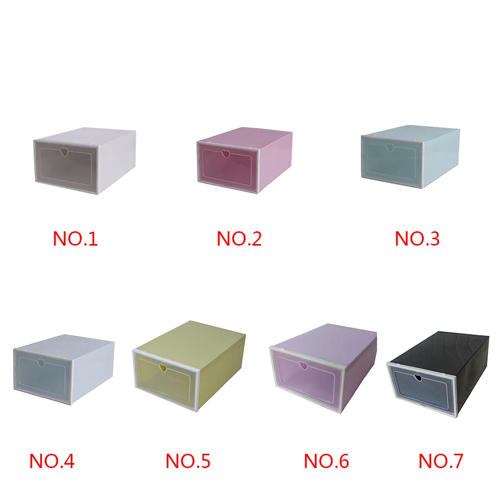 Stackable Storage Shoe Box Transparent Plastic Shoe Box Flip Design Shoe Storage Artifact Home Storage Tool