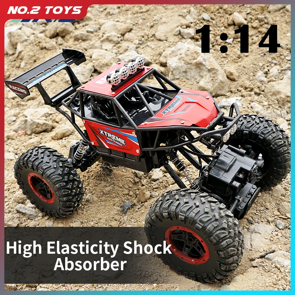 

JJRC Q112 1:14 RC Car Remote Radio Control Off-Road Vehicle Four-Wheel Drive Alloy High-Speed Climbing Buggy with Cool Lights