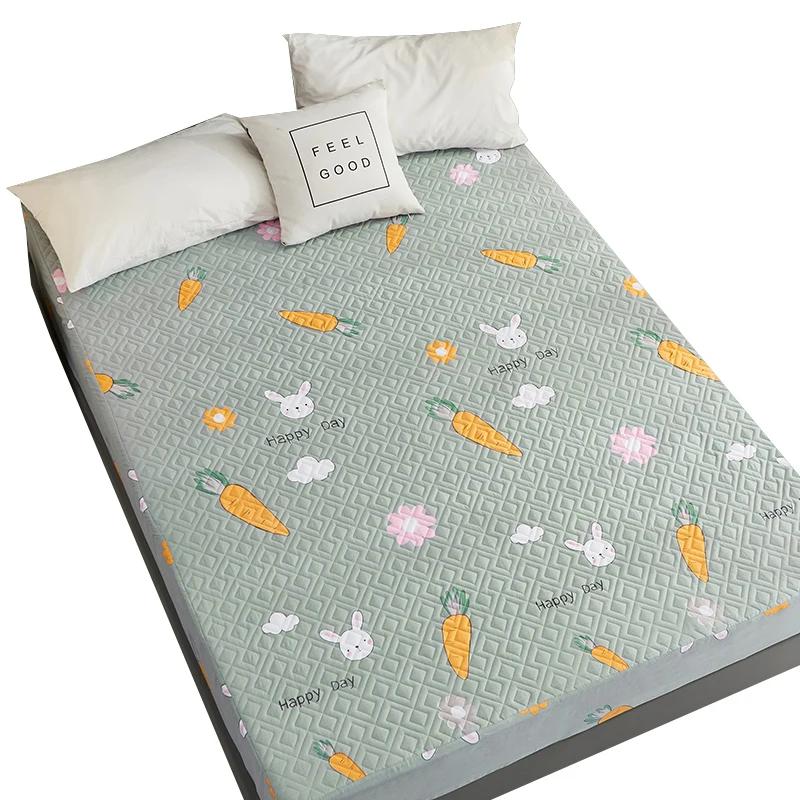 

Простыня мультяшная простая, мягкий дышащий протектор для матраса с принтом, домашний текстиль, DI50CD