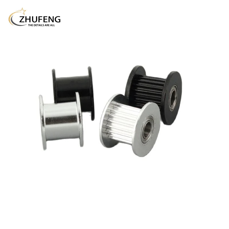 2GT 20 Teeth Synchronous Wheel Idler Pulley Black Bore 3/4/5/6/8mm With Bearing For GT2 Timing Belt Width 6/10mm 20 Teeth images - 6