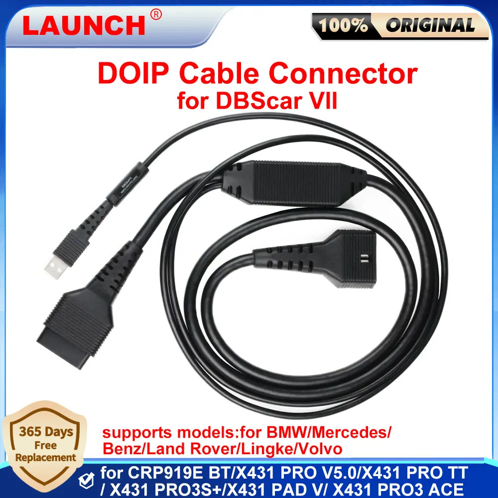 

LAUNCH X431 Разъем кабеля DoIP 16-контактный адаптер Поддержка протоколов doip Автомобили для CRP919E BT/PRO3S + V5.0/PRO V5.0/PRO TT