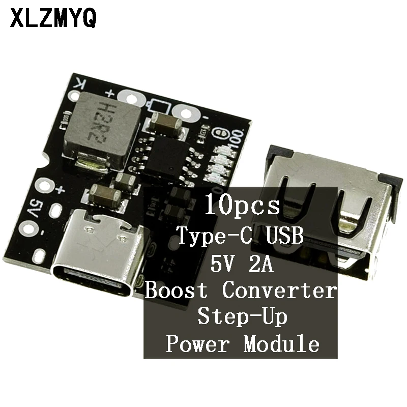 

10 шт., зарядная Плата USB Type-C для литиевой батареи, 5 В, 2 А
