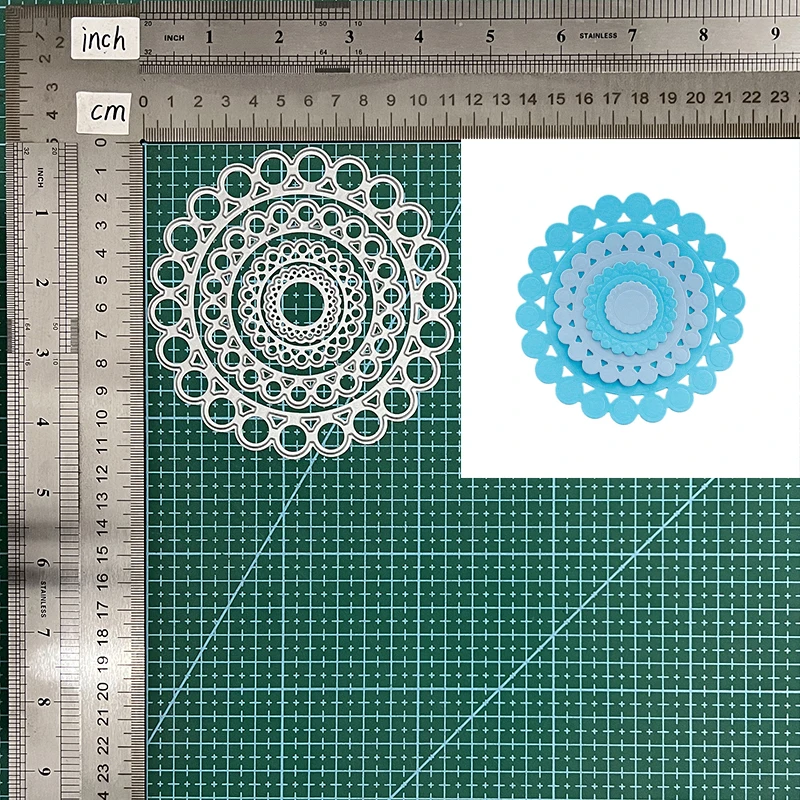 

New Metal Cutting Dies circle lace frame For DIY Scrapbook Cutting Die Paper Cards Embossed Craft Die Cut