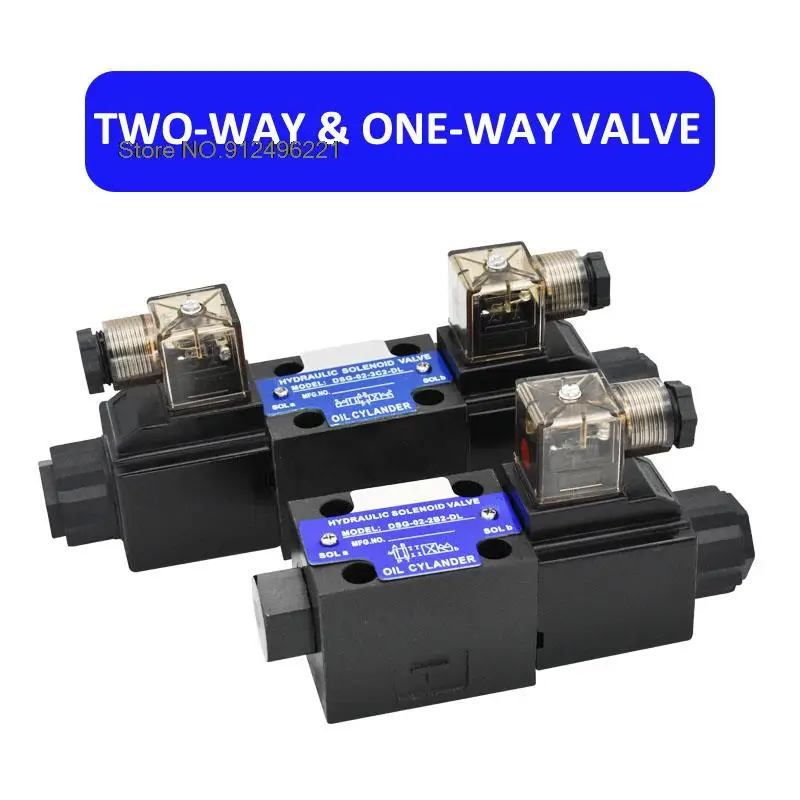 Гидравлический электромагнитный двуходовой направляющий клапан серии DSG-02