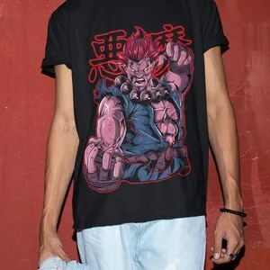 Футболка унисекс с изображением распутанного демона Akuma