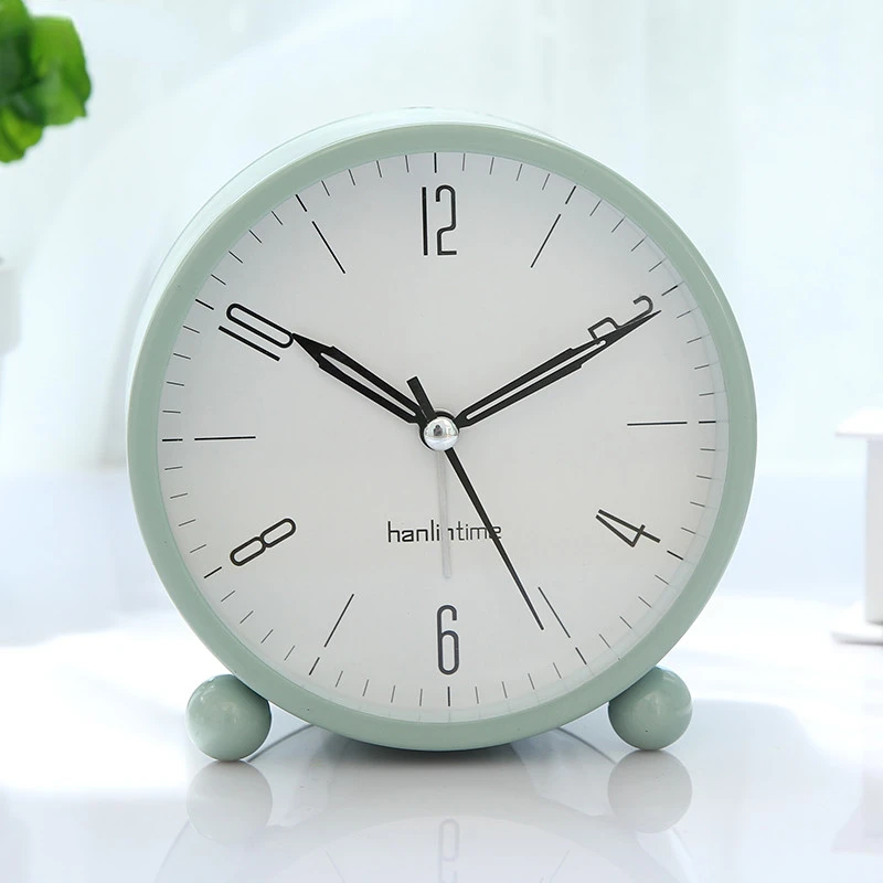 

Creative Alarm Clock Luminous Silent Modern Minimalist Metal Clock Bedroom Table Decoration