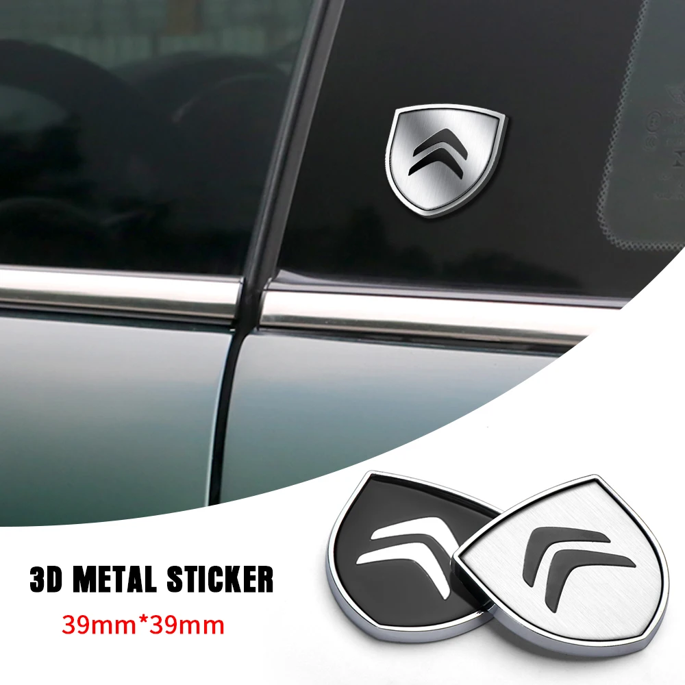 

3D Metal Car Styling Body Trunk Side Window Decorative Stickers Badges For Citroen C1 C3 C4 C4L C5 C6 VTS C-ELYSEE Accessories