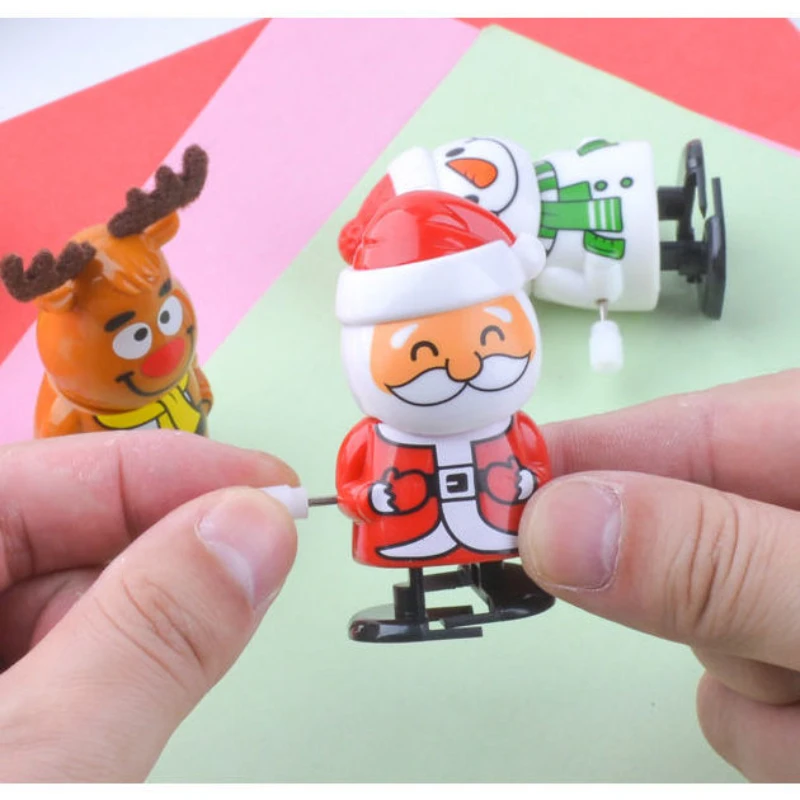 

Clockwork Santa Claus Toy Cartoon Winding Small Toy No Battery Christmas Small Gift Gift Christmas Snowman