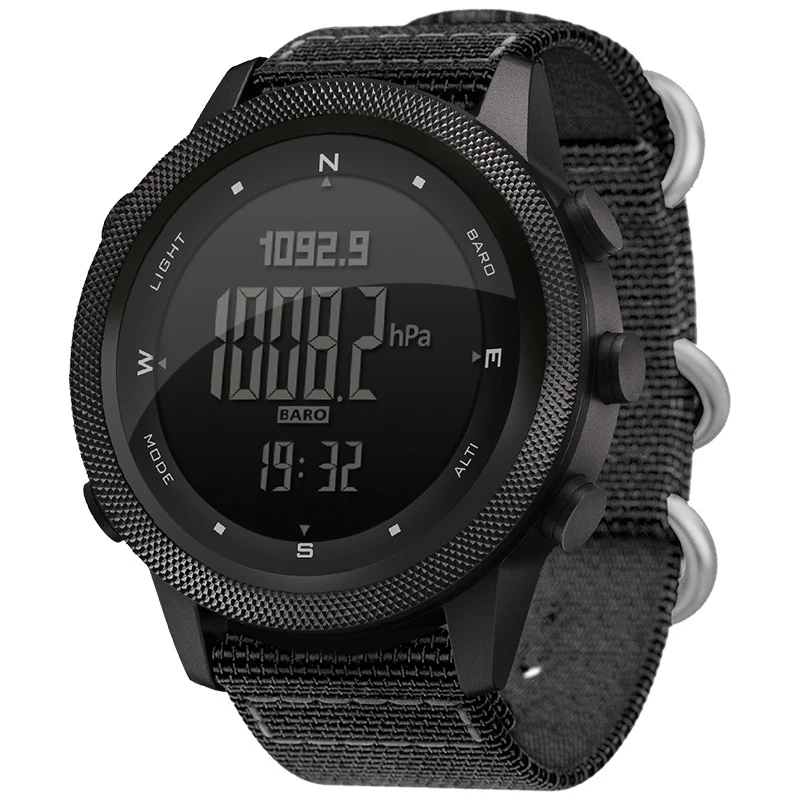 

Men Digital Sports Watch 50M Waterproof Men Professional Climbing Hiking Wristwatches Altimeter Barometer Compass