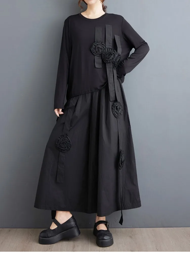 Женский повседневный комплект из 2 предметов блузка свободного кроя с оборками и