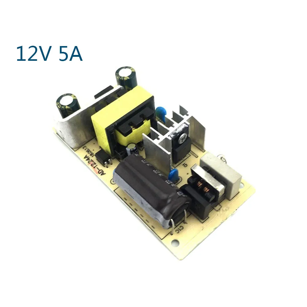 

DC 12V 5A Switching Power Supply Module Power Supply Board AC 100-240V to DC 12V 99% Work Efficiency