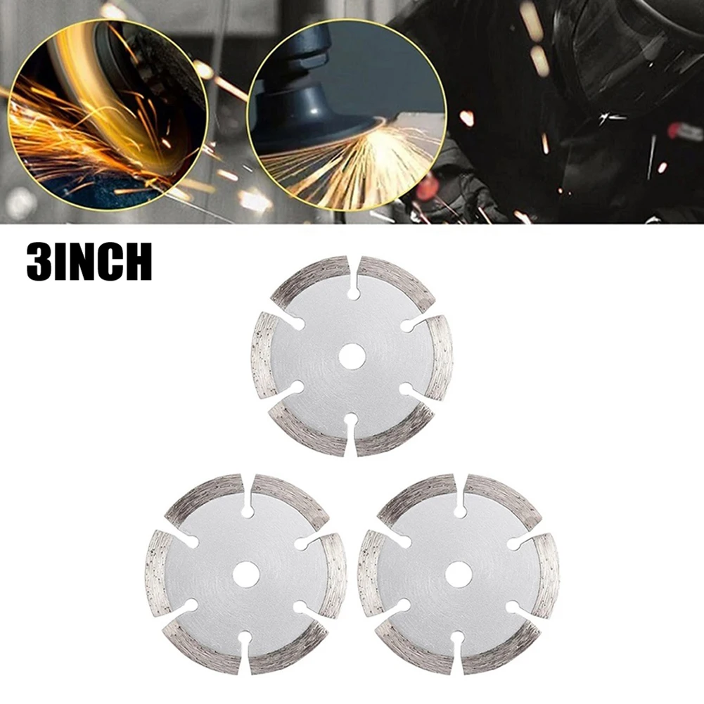 

3pcs Glass Cutting Disc 75mm Small Angle Grinder Attachment For Wood Glass Stone Polish Sand Electric Power Air Tool Accessories
