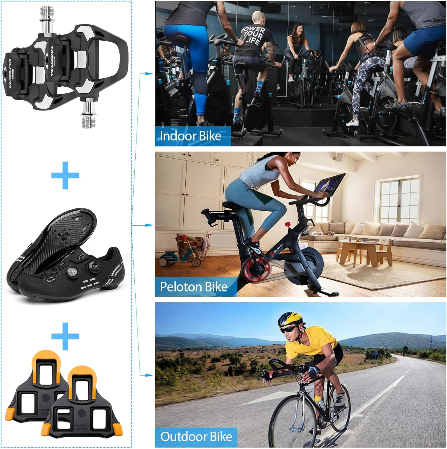 SHIMANO ​ ULTEGRA PD-R8000 Велосипедные педали SPD-SL Карбоновая односторонняя педаль 105 R7000