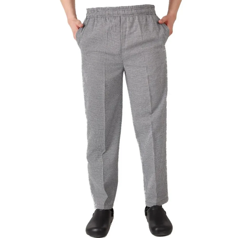 Рабочие Штаны в полоску шеф-повара эластичные брюки с полосками Комбинезоны для