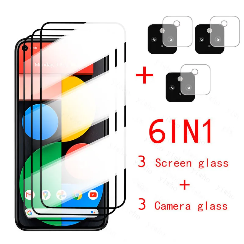 

Закаленное стекло для Google Pixel 5, Защита экрана для Pixel 5, Защитное стекло для телефона на Pixe 5 Pixel5, полное покрытие объектива 6,0 дюйма
