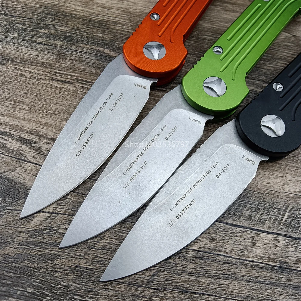 Складной Нож MICR0 135 LUDT С Вспомогательным Отверстием D2 Каменное Лезвие Ручка Из