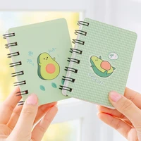 80 sheetspack kawaii flip coil this cute avocado portable a7 notebook student mini pocket notebook stationery