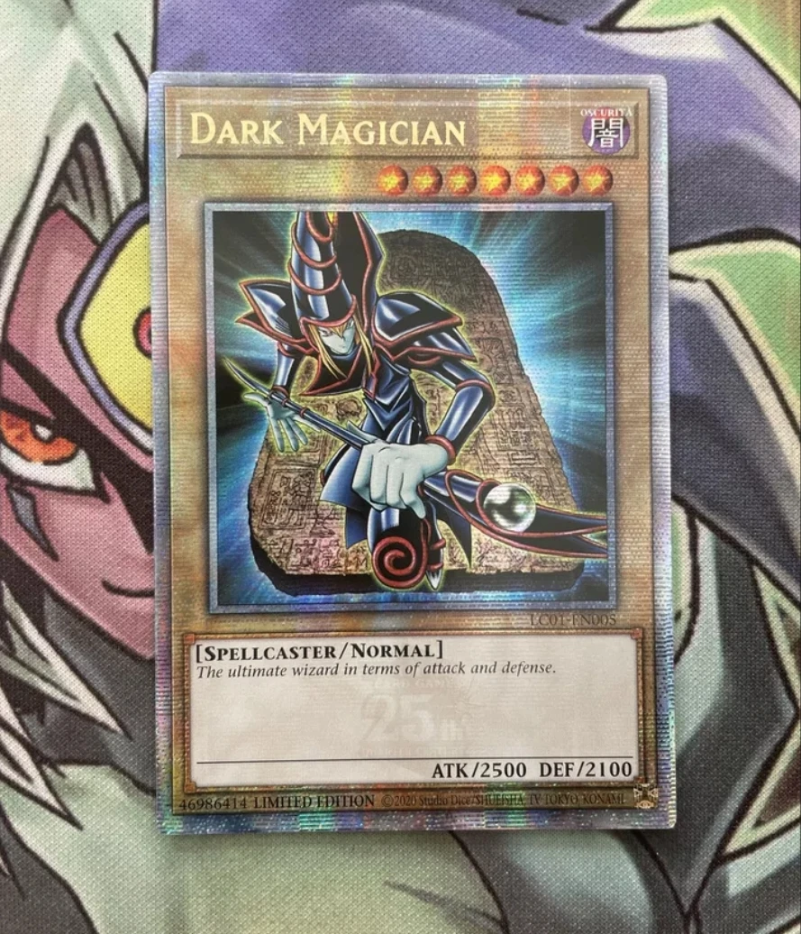 Коллекция мятных Карт Yugioh KONAMI Duel Monsters LC01-EN005 Dark Magician 25 четверти века Secret English Limited
