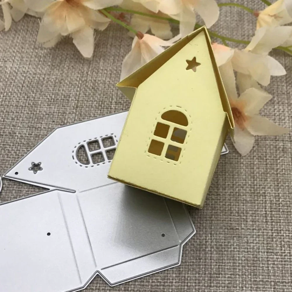 Любовь звезды Рождественский дом металлические Вырубные штампы трафареты