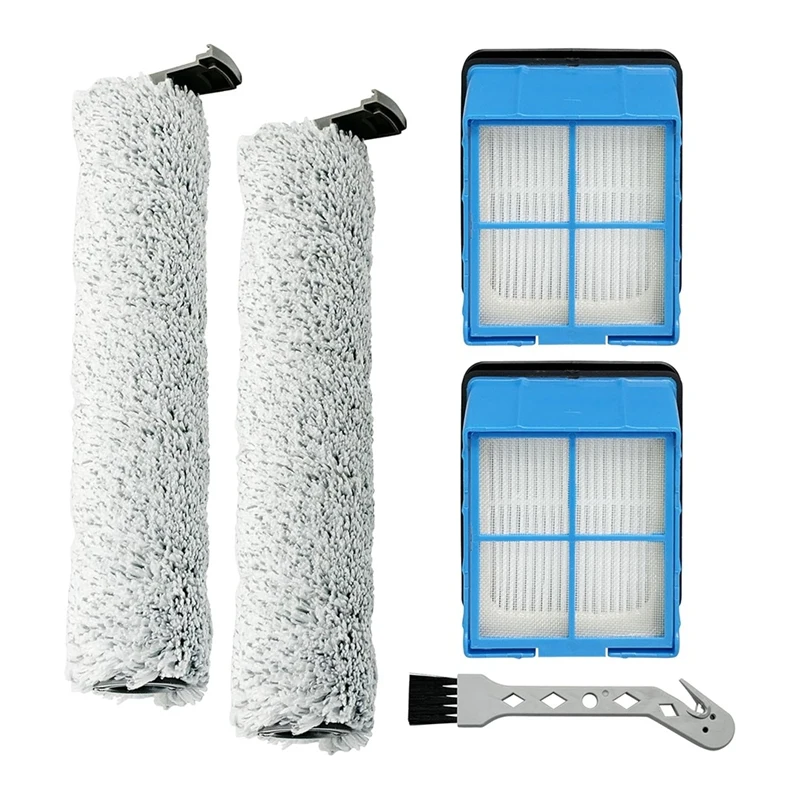 Brush Rollers &amp Filters Replacement For Bissell Crosswave Omniforce 3882 3883 Vacuum Cleaner