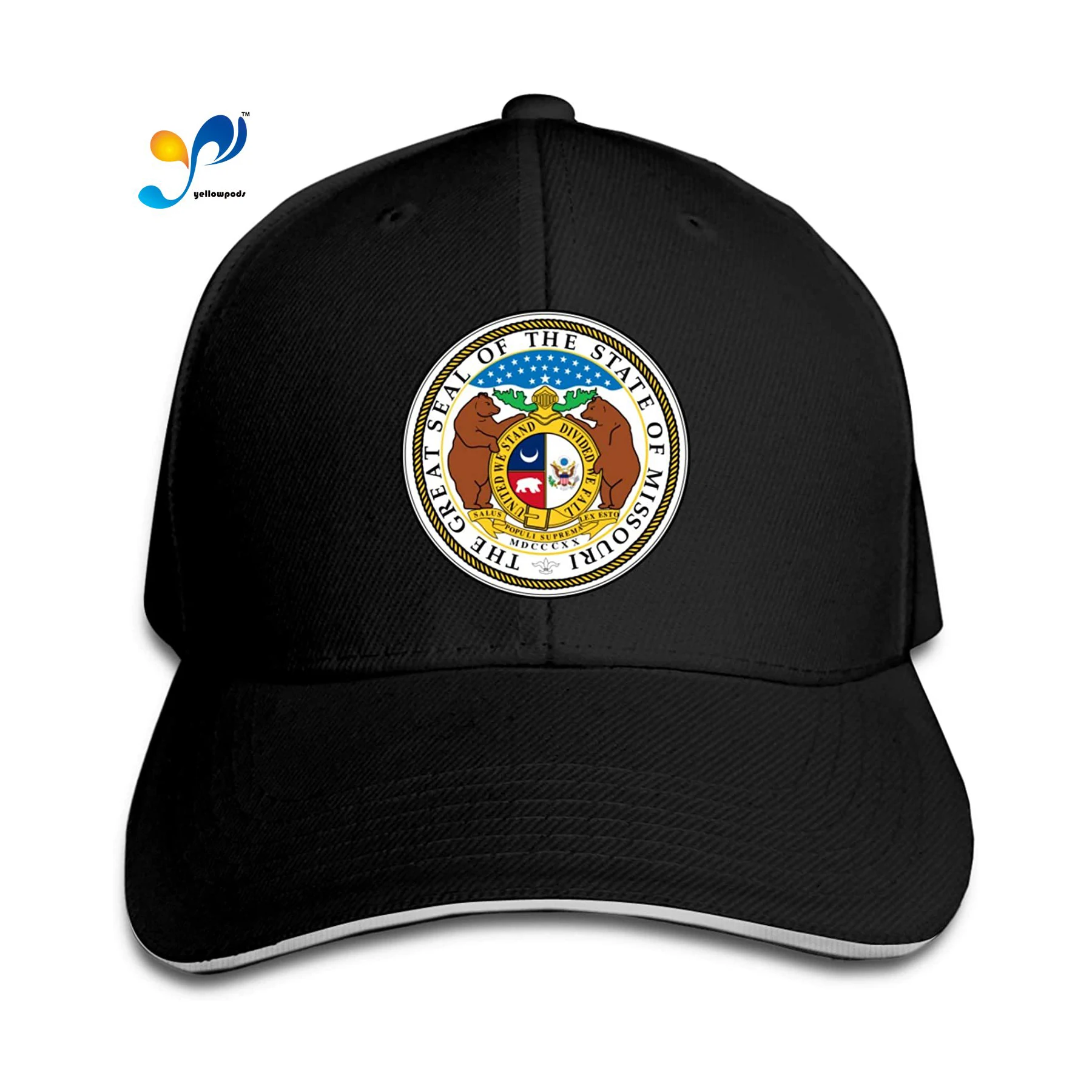 

Seal Of Missouri Sandwich Cap Man Womans Sun Hat Free Regulating Moto Gp Baseball Cap